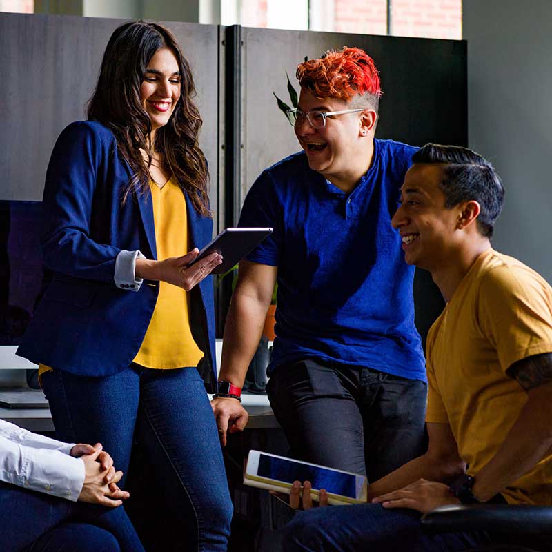 AI Calling Agents - team collaborating on call flow and agent configuration